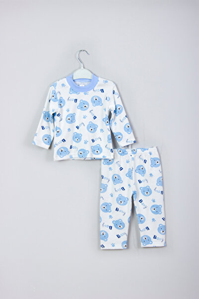 ADABEBEK Baby Bear Desenli Pamuklu Pijama Takımı