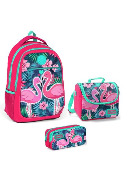 Coral High Набір шкільних сумок для дівчаток Narçiçeği Flamingo - Дівчатка
