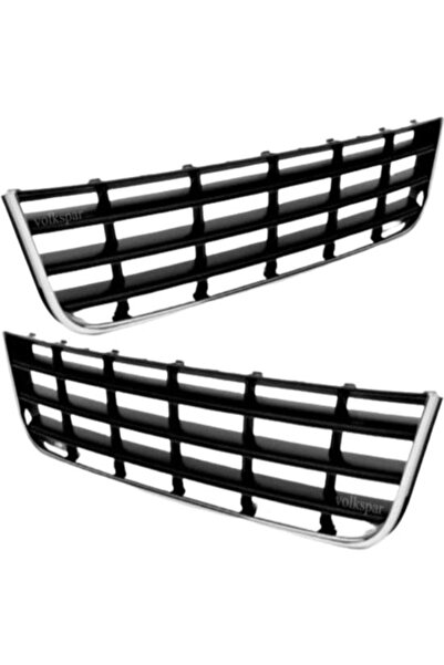 VOLKSPAR PASSAT B6 NİKELAJLI ÖN TAMPON ORTA IZGARASI 2006-2011 MODEL ARASI UYUMLU