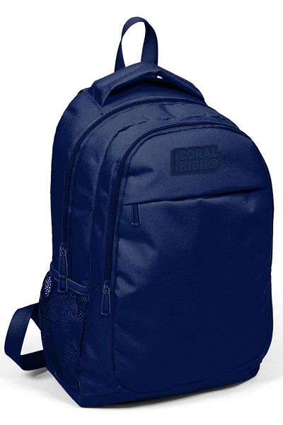 Yaygan Çanta Rucsac de școală și geantă de prânz pentru băiat Coral High bleumarin