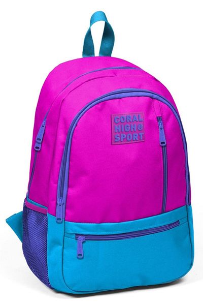 Coral High Sport Pink-blue Primary School, Junior High School and Daily Backpack