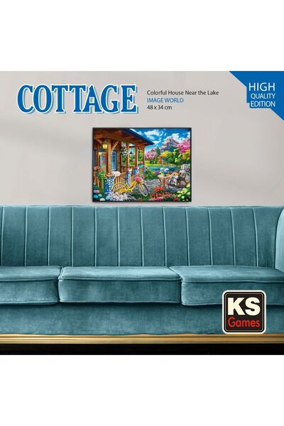 Ks Games 500 Piece Colorful Home Puzzle by the Lake