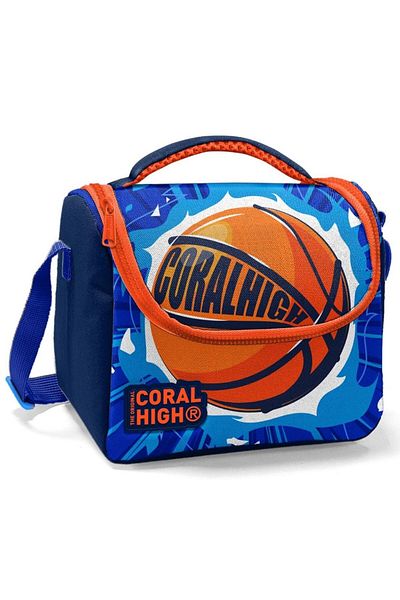 Coral High Thermo Blue Orange School Lunchbox - Boy