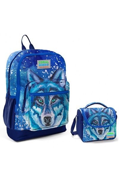 Coral High Set rucsac și geantă de prânz Blue Wolf