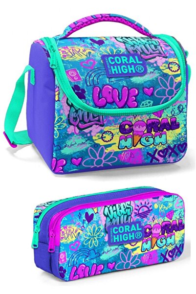 Coral High Ljubičasto Plava Ljubavna Devojčica Set za Ishranu Dete od Torba