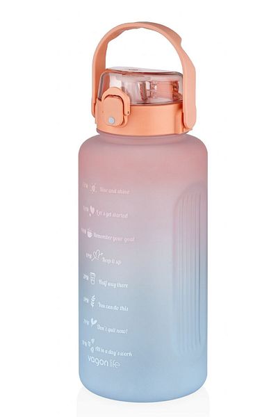 Vagonlife 2000 ml Mega Size Color Flask - Orange - (2 LITERS)