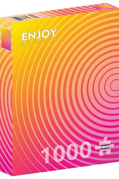 Enjoy Puzzle استمتع بألغاز متدرجة برتقالية غير ممكنة مكونة من 1000 قطعة