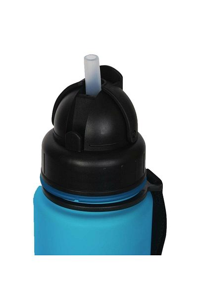 Uzspace 400 ml Children's Water Bottle with Straw - Orange - Dynmaic Orange