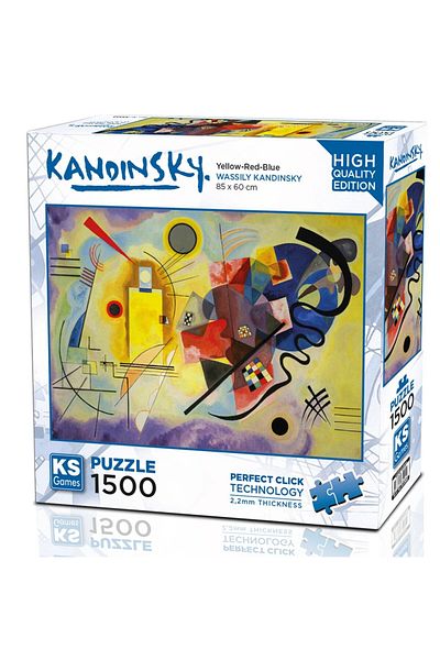 Ks Games 1500 Piece Yellow Red Blue Puzzle