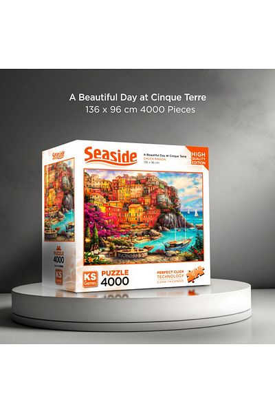 Ks Games Puzzle 4000 Pieces A Beautiful Day in Cinque Terre