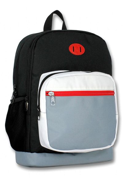 ÜMİT ÇANTA Ümit Bag Four Compartment Black White Gray Primary School Bag and Pen Bag Set - Boy