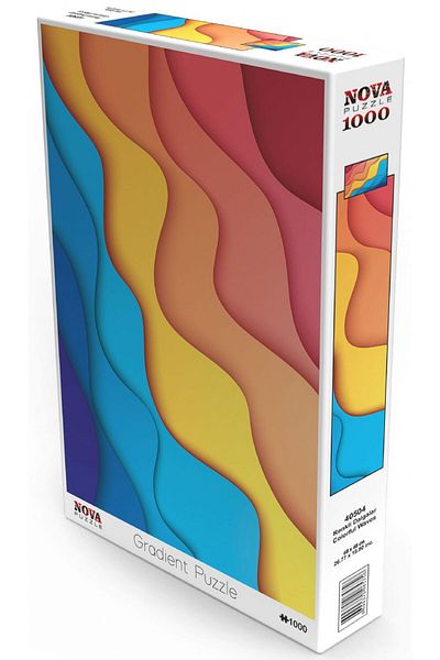 Nova Puzzle 1000 Pieces Colorful Waves Puzzle