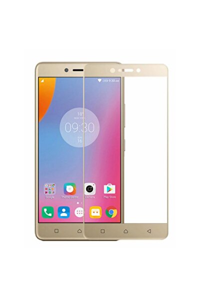 LENOVO K6 Note Uyumlu 3d Superglass Full Cam Koruyucu - Gold