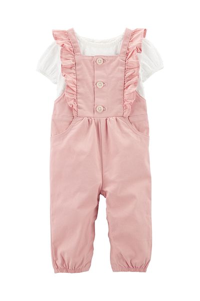 Carter's Baby Girl Salopet Set 2 Pack Khaki