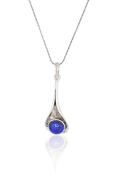 Midyat Nurtaş Gümüş Lapis Lazuli Taşlı Kadın Gümüş Otantik Kolye 201022875