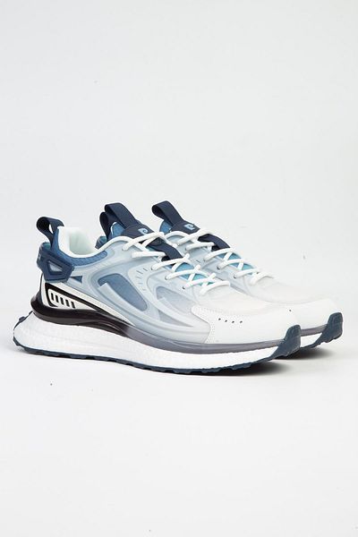 Pierre Cardin ®| PCI-10105 Bílá Modrá - IMPORTOVANÁ Pánská sportovní obuv