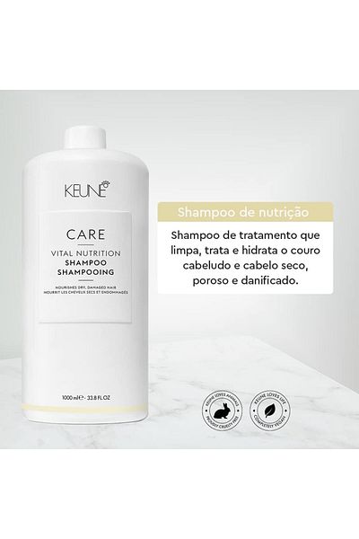 Keune Vital Nutrition - 1000 ml Rich Nourishing Shampoo for Damaged Hair CYT6974613139