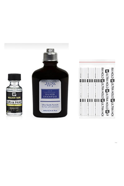 Walker Tape Protez Saç Bandı (2,5CM X 7,5 CM) 36 Adet + Ultra Hold Yapıştırıc...