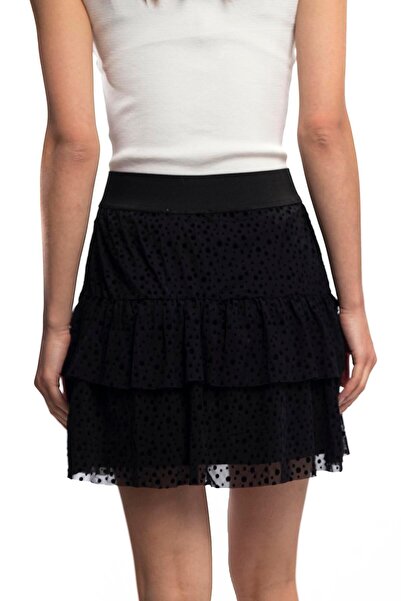 Miss Murem Katkat Lined Tulle Skirt-black