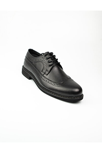 Nobel 1062 - 1 Чорні шкіряні чоловічі повсякденні черевики