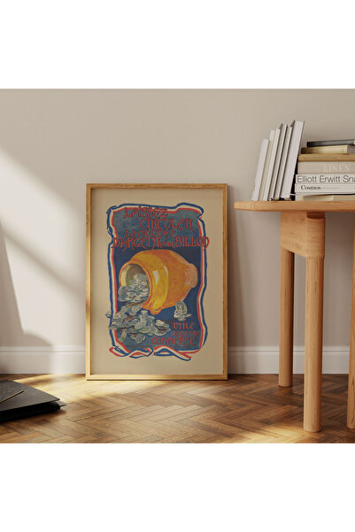 Pegziz Gümüş Reklam Fişi Dekoratif Sanatsal Poster 50x70cm.