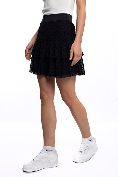 Miss Murem Katkat Lined Tulle Skirt-black