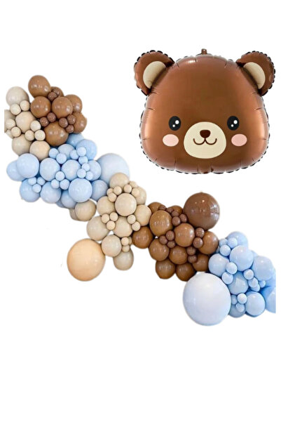 party mix Erkek Bebek Doğum Günü 1 Yaş Doğum  Günü Doğum Odası Hoşgeldin Bebek Balon Zinciri Set