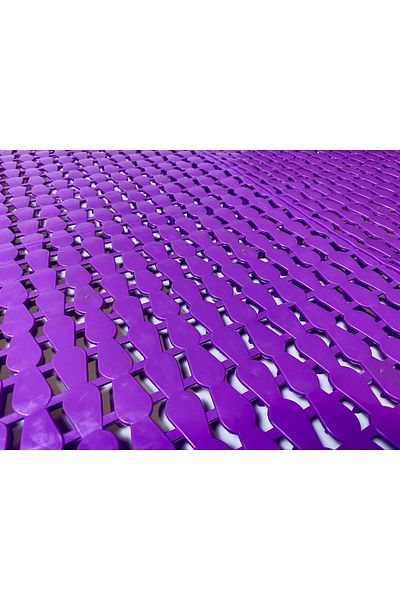 Gerçektrend بلاط أرضيات بلاستيكي لتقويم العظام، شبكة أرضية، حصيرة حمام، موديل 33x33x1,2 (قطعة واحدة)