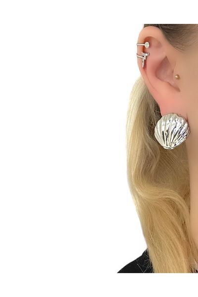 MAT STORE NAIL MODEL ZIRCON STONE CIRCLE EARRING