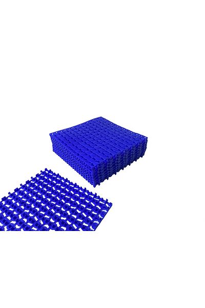 Gerçektrend بلاط أرضيات بلاستيكي لتقويم العظام، شبكة أرضية، حصيرة حمام، موديل 33x33x1,2 (4 قطع)