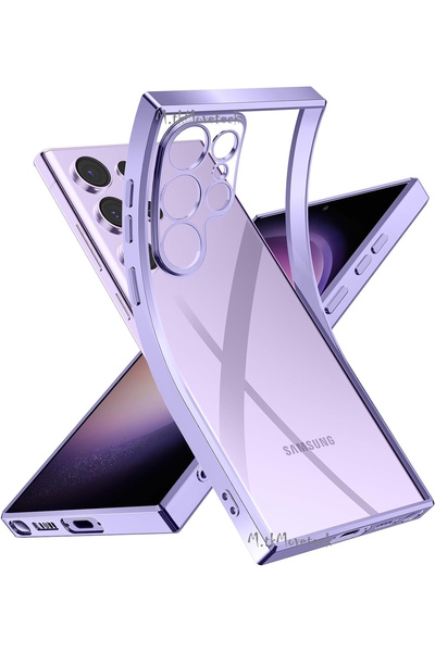 m.tk moveteck Samsung Galaxy S24 Ultra Kılıf Tam Kamera Korumalı Metalik Parl...