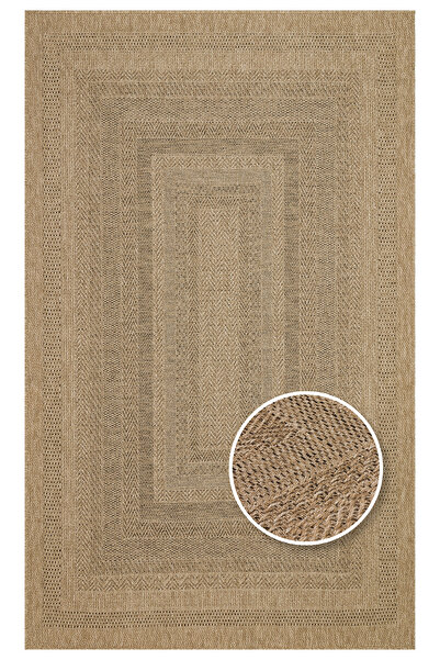 Eko Halı Salda SLD 02 Natural İç ve Dış Mekan Kullanımına Uygun Jüt Görünümlü Yumuşak Dokulu Sisal Kilim.