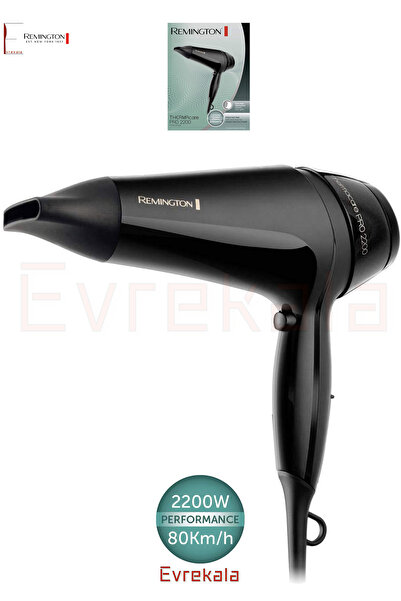 Remington Evrekala Shop Saç Kurutma Makinesi Remington Pro Fön Makinesi-Yetkili Evrekala- 2200 Watt Thermacare
