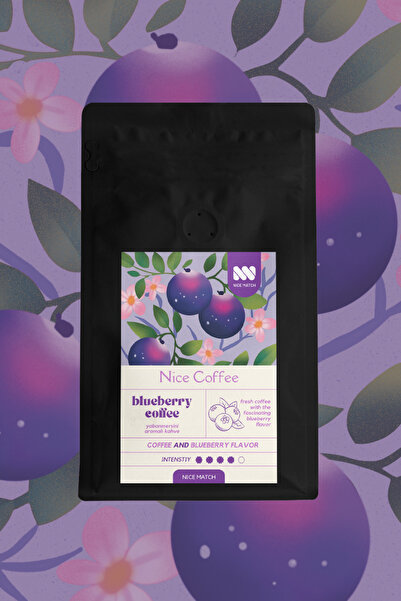 Nice Match Blueberry Coffee Yabanmersini Aromalı Kahve Filtre Kahve 200 Gr