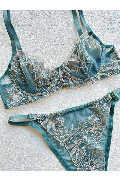 dem merys Lined, Soft Fabric, Underwire Bra Set