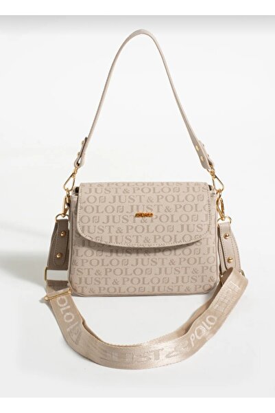 Just Polo نسخة - حقيبة كتف وحقيبة كروس للنساء من JUSTPOLO باللون الأسود الأصل...