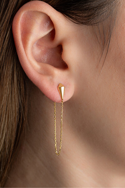 Silvano Jewelry 925 Ayar Gümüş Zincir Küpe