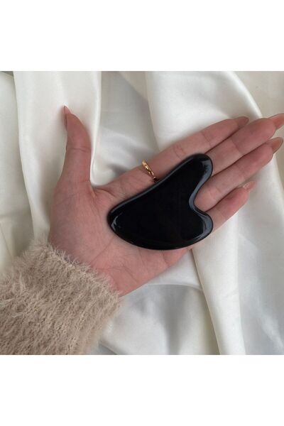 Elifsu Jewelry Gua Sha Yüz Masaj Aleti Siyah Oniks