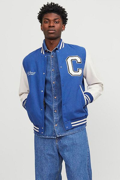 Jack & Jones Ανδρικό παλτό με γιακά κολλεγίου 12241559