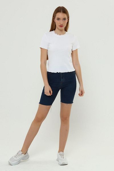 Miss Murem Camisole Frilly T-shirt-white