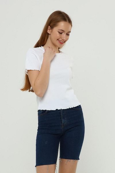 Miss Murem Camisole Frilly T-shirt-white