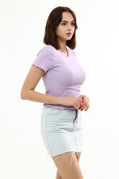 Miss Murem Camisole Frilly T-shirt-lilac