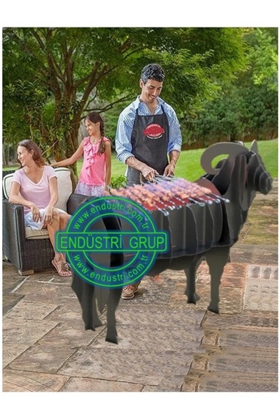 ENDÜSTRİ GRUP Endüstri Grup - Koç - Koyun Figürü Heykel Kömürlü Mangal Barbek...