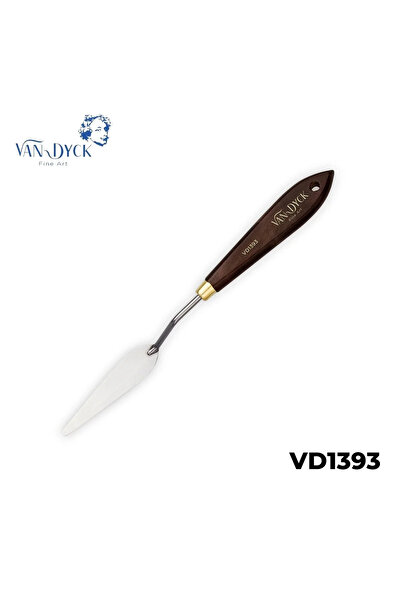 Pebeo فان دايك ملعقة احترافية موديل VD1393 مقبض خشبي نهاية معدنية سلسلة خاصة