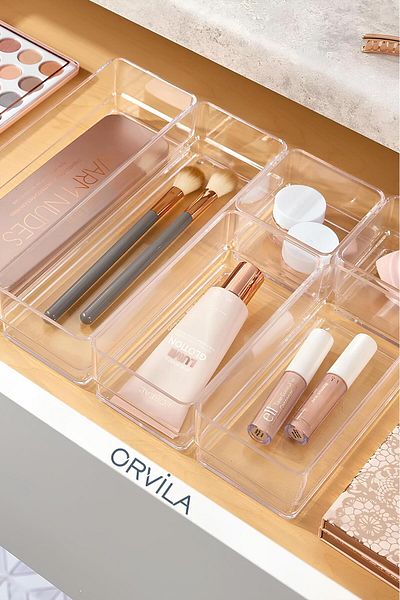 Orvila Комплект органайзери за гримове и бижута от 6 бр