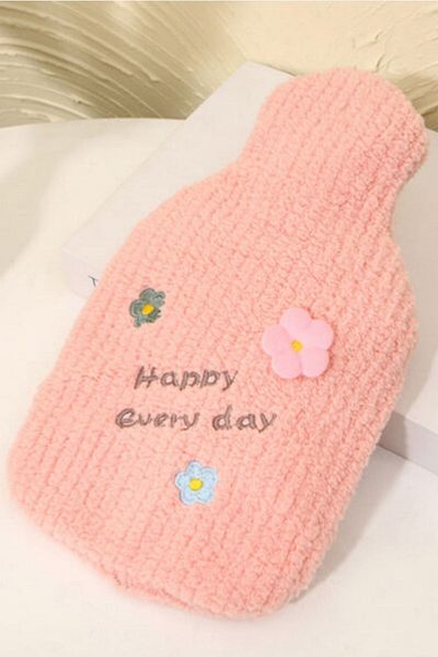 Buffer ® 1 Liter Hand-Proof Braided Hot Water Bag Happy