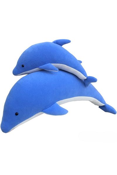 UgurToyss Sleeping Companion Cute Dolphin Plush Toy 60-37 Cm Father And Baby Dolphin