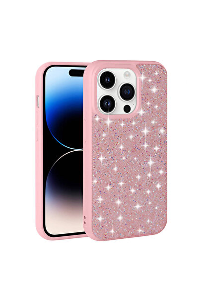 Rivor Apple iPhone 14 Pro Uyumlu Kılıf Kamera Yükseltili Parlak Taşlı Tasarım...