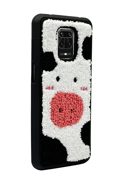Spoyi حافظة هاتف Xiaomi Redmi Note 9 Pro بتصميم بقرة