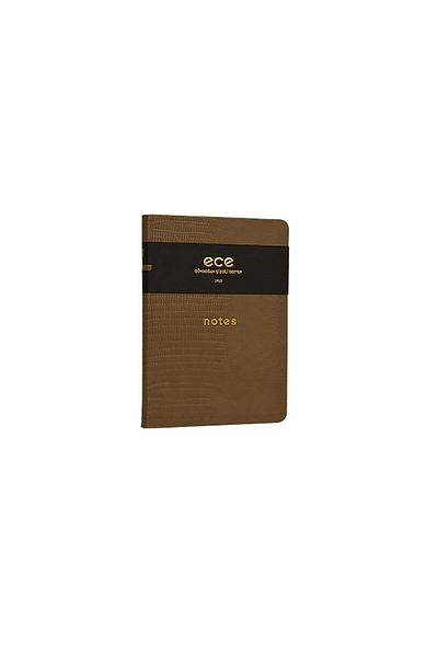 Ece Ajanda Ece Notebook - Gündogan 9x13,5 - Striped Light Brown